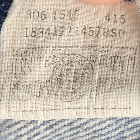 Vintage Lee Jeans Women 14 Denim High Waist  Pleat 80's Made USA Western Rancher - Picture 8 of 9